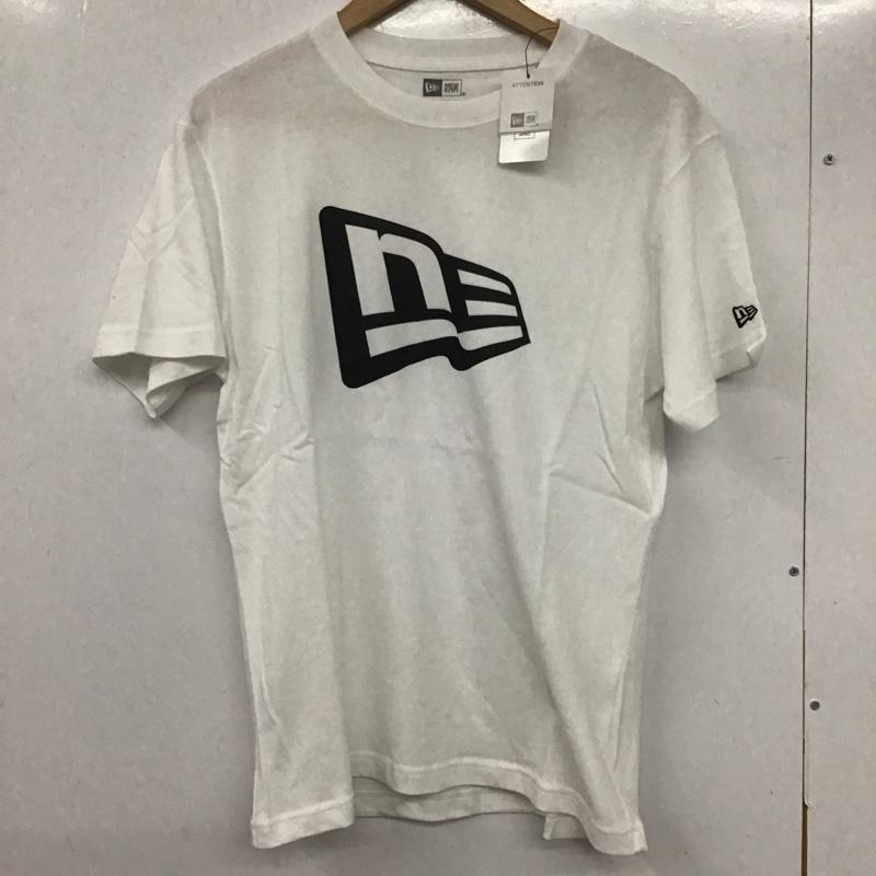 ニューエラ NEW ERA Tシャツ 半袖 半袖カットソー プリントTシャツ クルーネックカットソー S ロゴ、文字 白 / ホワイト /  メンズ USED 古着 中古 10133110