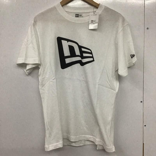 ニューエラ NEW ERA Tシャツ 半袖 半袖カットソー プリントTシャツ クルーネックカットソー S ロゴ、文字 白 / ホワイト /  メンズ USED 古着 中古 10133110