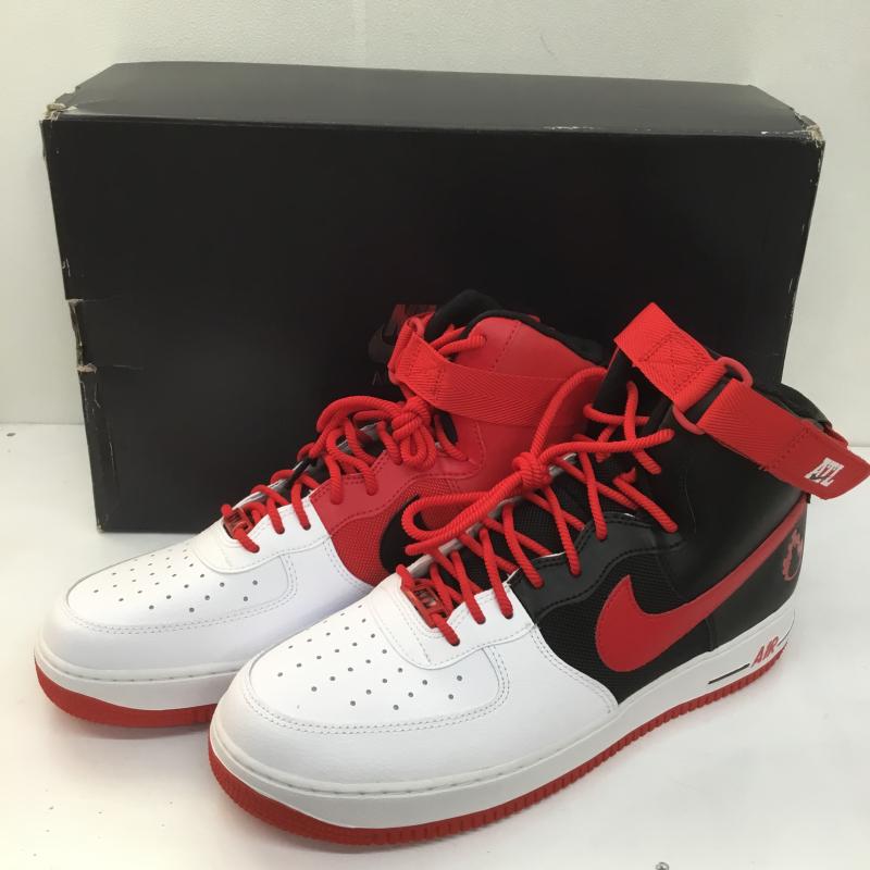 ナイキ NIKE スニーカー スニーカー AIR FORCE 1 HIGH 07 LV8 ATLANTA エアフォース 1 ハイ LV8 アトランタ BV7459-100 30.0cm ロゴ、文字 黒 / ブラック / X 白 / ホワイト / X 赤 / レッド /  メンズ USED 古着 中古 10107073