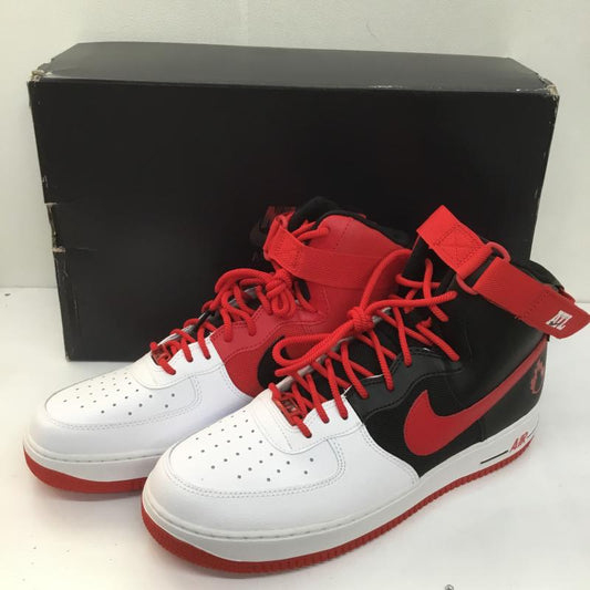 ナイキ NIKE スニーカー スニーカー AIR FORCE 1 HIGH 07 LV8 ATLANTA エアフォース 1 ハイ LV8 アトランタ BV7459-100 30.0cm ロゴ、文字 黒 / ブラック / X 白 / ホワイト / X 赤 / レッド /  メンズ USED 古着 中古 10107073
