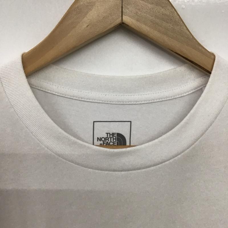 ザノースフェイス THE NORTH FACE Tシャツ 半袖 nt32332a CaliforniaPocketTee 半袖Tシャツ プリントTシャツ M ロゴ、文字 白 / ホワイト /  メンズ USED 古着 中古 10148718