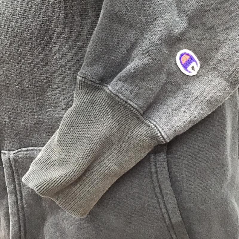 チャンピオン Champion パーカー 長袖 フーディー M 無地 黒 / ブラック /  メンズ USED 古着 中古 10123395
