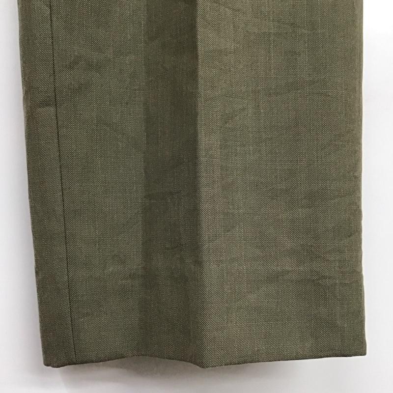 ラルフローレン RALPHLAUREN パンツ スラックス スラックスパンツ ワイドパンツ カジュアルパンツ センタータックパンツ 80s 緑タグ 32インチ 無地 カーキ / カーキ /  メンズ USED 古着 中古 10116406