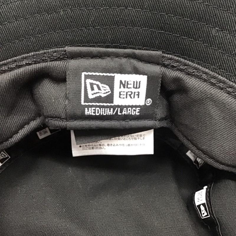 ニューエラ NEW ERA 帽子 ハット バケットハット ロゴ、文字 黒 / ブラック /  メンズ USED 古着 中古 10115064