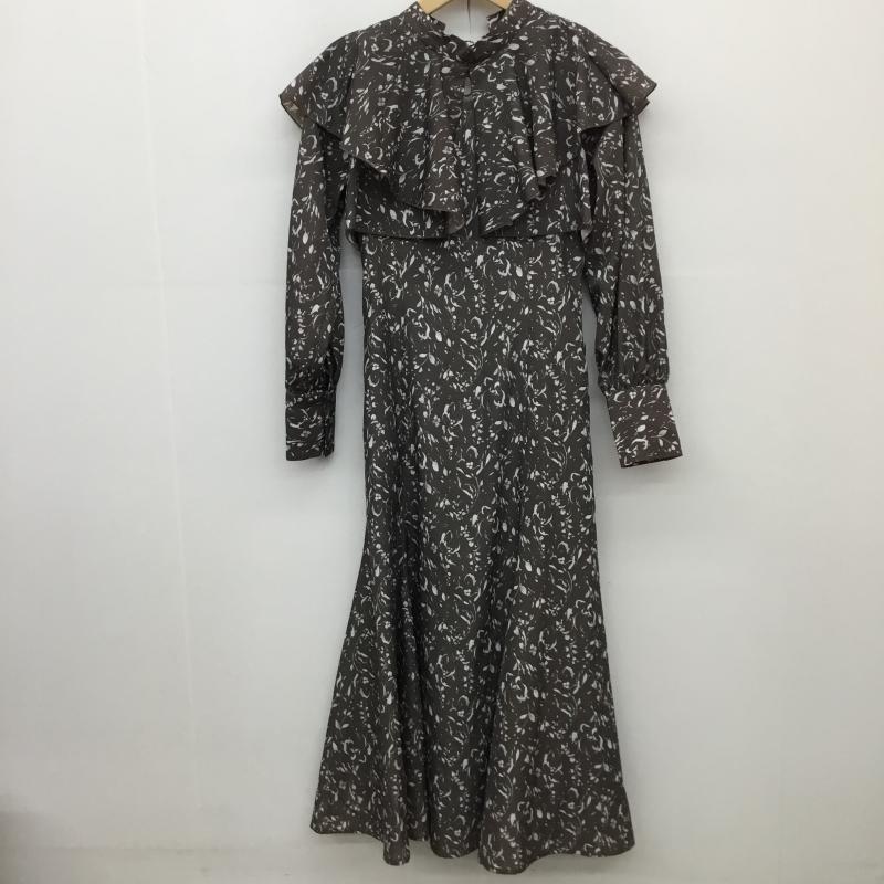 マーキュリーデュオ MERCURYDUO ワンピース ロングスカート S 総柄 茶 / ブラウン / X 白 / ホワイト /  レディース USED 古着 中古 10129975
