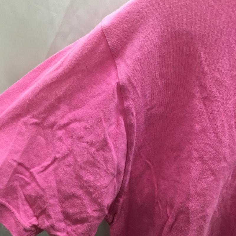 ポロバイラルフローレン Polo by RALPH LAUREN Tシャツ 半袖 M プリント 桃 / ピンク /  メンズ USED 古着 中古 10110781