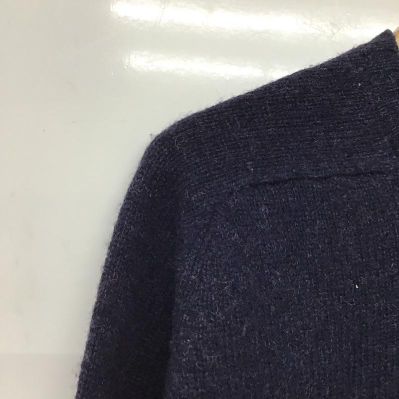 ポロラルフローレン POLO RALPH LAUREN ニット、セーター 長袖 クルーネック ウール M ワンポイント 紺 / ネイビー /  メンズ USED 古着 中古 10144704