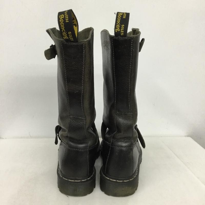 ドクターマーチン Dr.Martens ブーツ 一般 エンジニアブーツ UK7 US：8 無地 黒 / ブラック /  メンズ USED 古着 中古 10149864