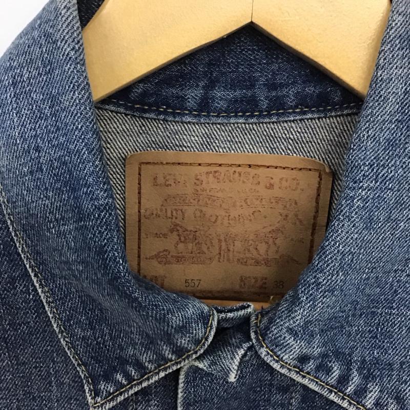 リーバイス Levi s ジャケット、上着 ジャケット、ブレザー デニムジャケット Gジャン 38 無地 インディゴ / インディゴ /  メンズ USED 古着 中古 10131930