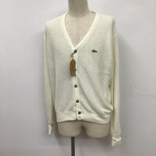 ラコステ LACOSTE カーディガン 長袖 M 無地 白 / ホワイト /  メンズ USED 古着 中古 10105687