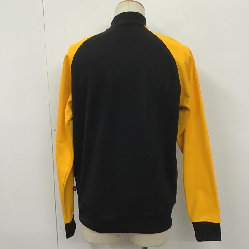 アディダス adidas ジャケット、上着 ジャンパー、ブルゾン S27485 トラック トップ スタジアム ジャケット L 無地 黒 / ブラック / X 黄 / イエロー /  メンズ USED 古着 中古 10106076