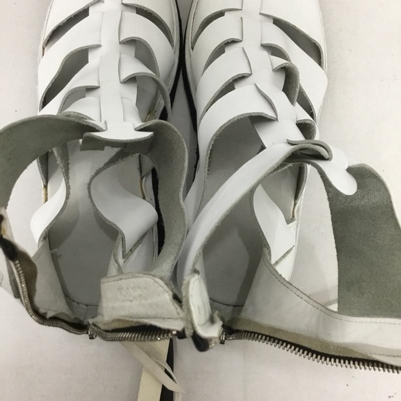 ケムリ KMRii サンダル サンダル 1801-BO02 METAL SANDAL レザー 無地 白 / ホワイト /  メンズ USED 古着 中古 10139073