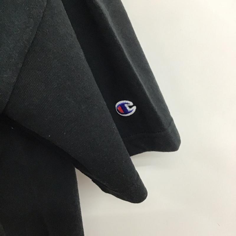 チャンピオン Champion Tシャツ 半袖 L 無地 黒 / ブラック /  メンズ USED 古着 中古 10107997