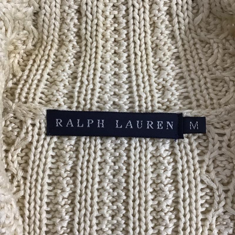 ラルフローレン RALPHLAUREN ジャケット、上着 ジャケット、ブレザー ニットジャケット M 無地 アイボリー / アイボリー / X 紺 / ネイビー / X 金 / ゴールド /  レディース USED 古着 中古 10122662