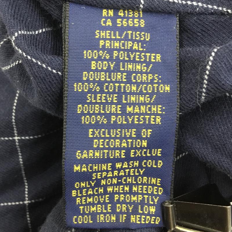 ポロラルフローレン POLO RALPH LAUREN ジャケット、上着 ジャケット、ブレザー XL ロゴ、文字 紺 / ネイビー /  メンズ USED 古着 中古 10143567