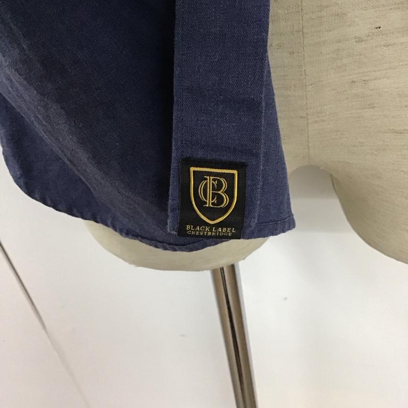 ブラックレーベルクレストブリッジ BLACK LABEL CRESTBRIDGE シャツ、ブラウス 長袖 長袖シャツ 無地シャツ カラーシャツ 無地 紺 / ネイビー /  メンズ USED 古着 中古 10127333