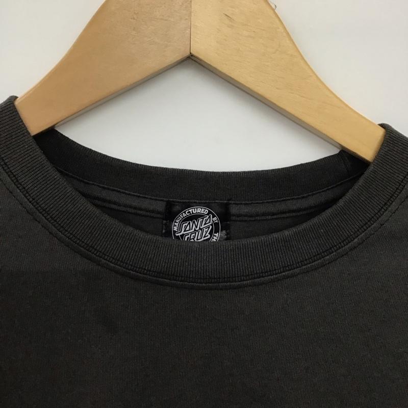 サンタクルーズ SANTA CRUZ Tシャツ 半袖 半袖カットソー プリントTシャツ クルーネックカットソー S ロゴ、文字 ダークグレー / ダークグレー /  メンズ USED 古着 中古 10147057