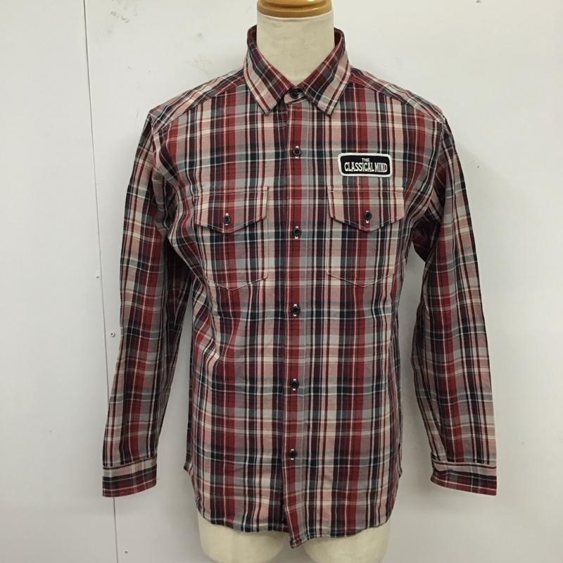 クラクト CLUCT シャツ、ブラウス 長袖 ボタンダウン ワークシャツ ワッペン L チェック マルチカラー / マルチカラー /  メンズ USED 古着 中古 10121374