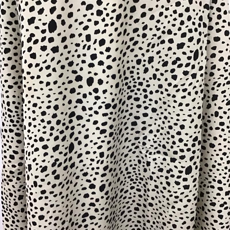 フリークスストア FREAK S STORE スカート ロングスカート FOL20SS023 FREEDOM フレアスカート FREE 総柄 黒 / ブラック / X アイボリー / アイボリー /  レディース USED 古着 中古 10112643
