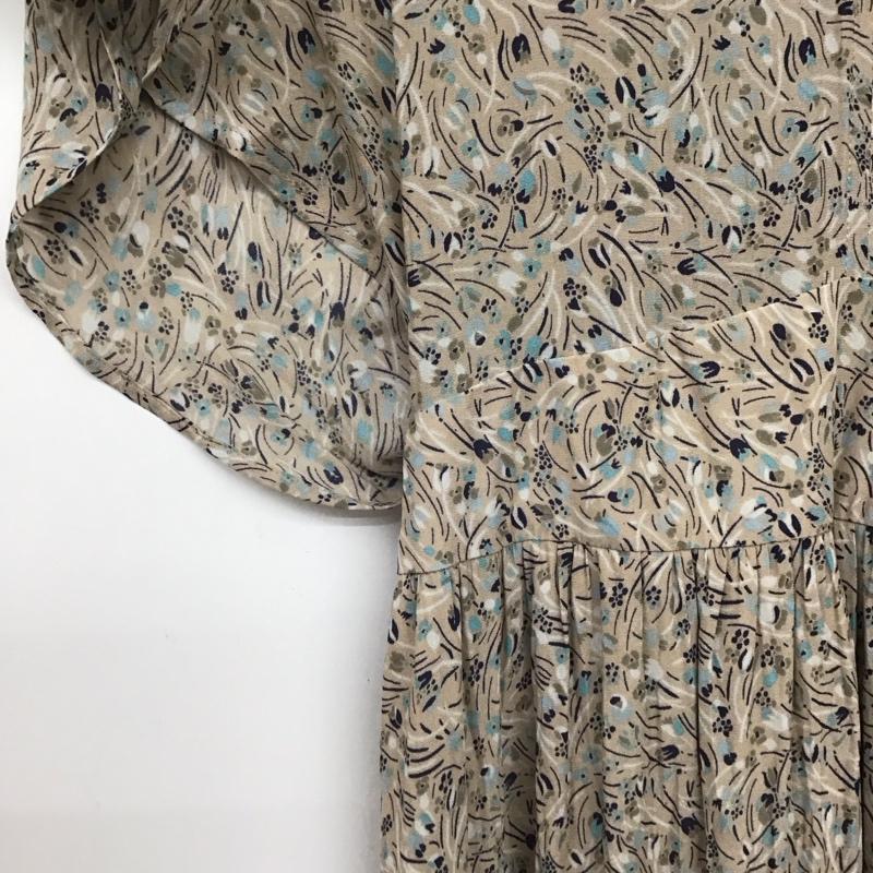 ローズバッド ROSE BUD ワンピース ロングスカート 半袖ロングワンピース フレアスカート ウエスト切り替え FREE プリント マルチカラー / マルチカラー /  レディース USED 古着 中古 10147896