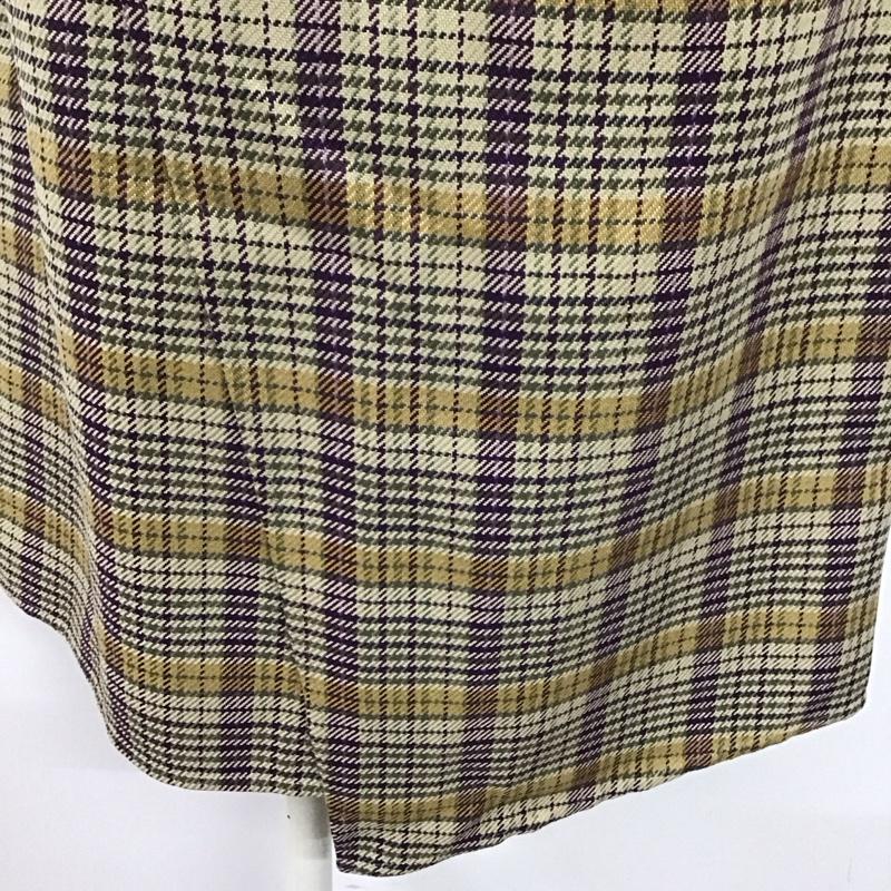 古着 USED スカート ひざ丈スカート ベルト付きスカート 9号 チェック マルチカラー / マルチカラー /  レディース USED 古着 中古 10107366