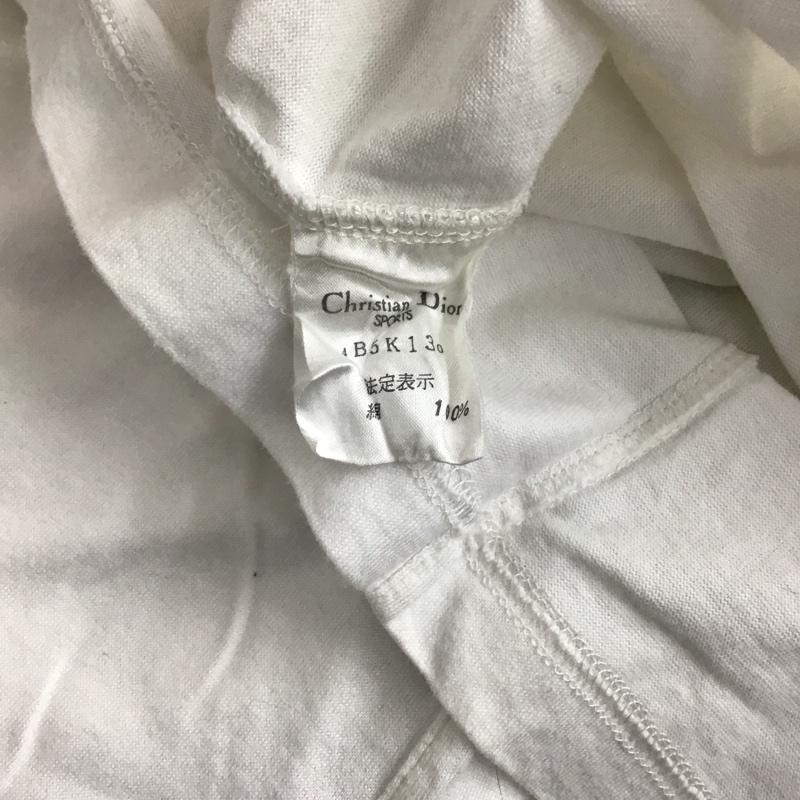 クリスチャンディオール Christian Dior Tシャツ 半袖 半袖カットソー プリントTシャツ クルーネックカットソー M プリント 白 / ホワイト /  メンズ USED 古着 中古 10144951