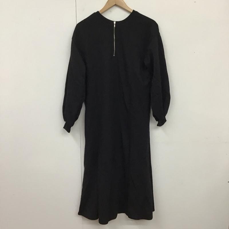 ティップトップ tiptop ワンピース ロングスカート T1970 長袖 FREE 無地 黒 / ブラック /  レディース USED 古着 中古 10119248