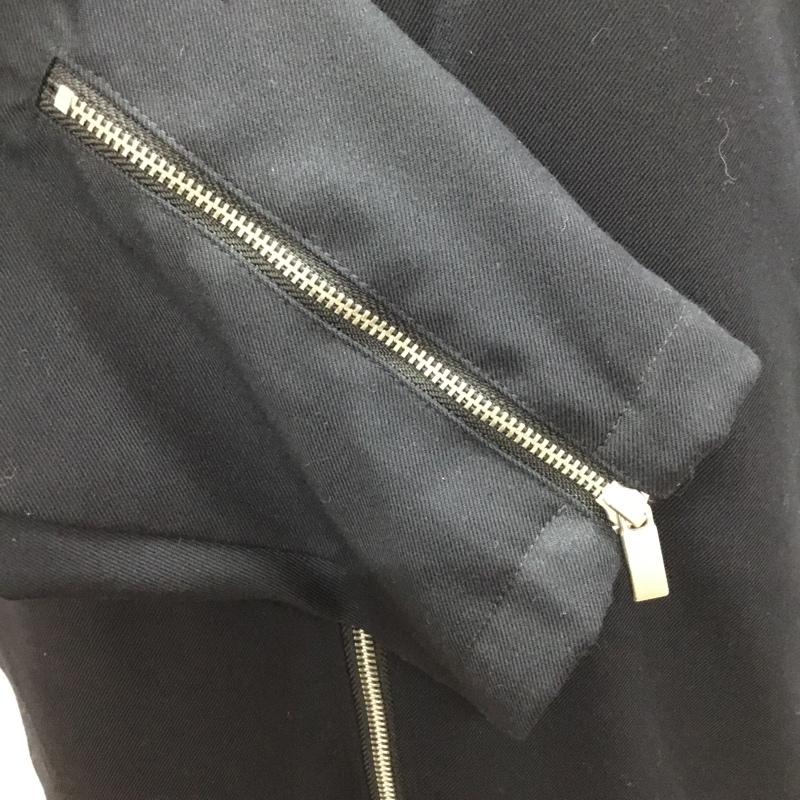 ノーアイディ NO ID. ジャケット、上着 ジャケット、ブレザー 447006-488b ストレッチbigシングルライダースジャケット ジップアップジャケット 1 無地 紺 / ネイビー /  メンズ USED 古着 中古 10120677