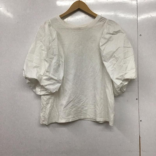 ケービーエフ KBF カットソー 半袖 半袖カットソー 無地Tシャツ パフスリーブ ONE SIZE 無地 白 / ホワイト /  レディース USED 古着 中古 10145431