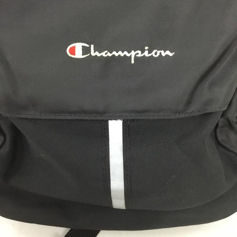 チャンピオン Champion リュックサック、デイパック リュックサック、デイバッグ バックパック ロゴ、文字 黒 / ブラック /  メンズ USED 古着 中古 10151317