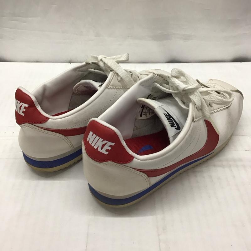 ナイキ NIKE スニーカー スニーカー 807471-103 WMNS CLASSIC CORTEZ LEATHER 23.5cm 23.5cm ロゴ、文字 白 / ホワイト / X 赤 / レッド / X 青 / ブルー /  レディース USED 古着 中古 10115656