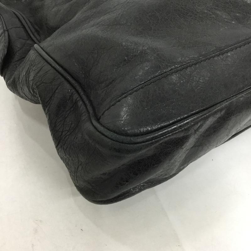 バレンシアガ BALENCIAGA ブリーフケース、書類かばん ブリーフケース、書類かばん 272405 1080 レザー ブリーフケース ビジネスバッグ 無地 黒 / ブラック /  メンズ USED 古着 中古 10147729