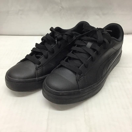 プーマ PUMA スニーカー スニーカー 389908-02 Vコート バルク EB 24cm 24.0cm ロゴ、文字 黒 / ブラック /  レディース USED 古着 中古 10117741