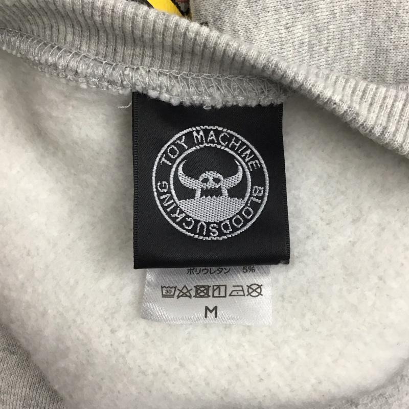 トイ マシーン TOY MACHINE トレーナー 長袖 長袖トレーナー スウェット クルーネック リブスウェットカットソー M ロゴ、文字 灰 / グレー /  メンズ USED 古着 中古 10124269