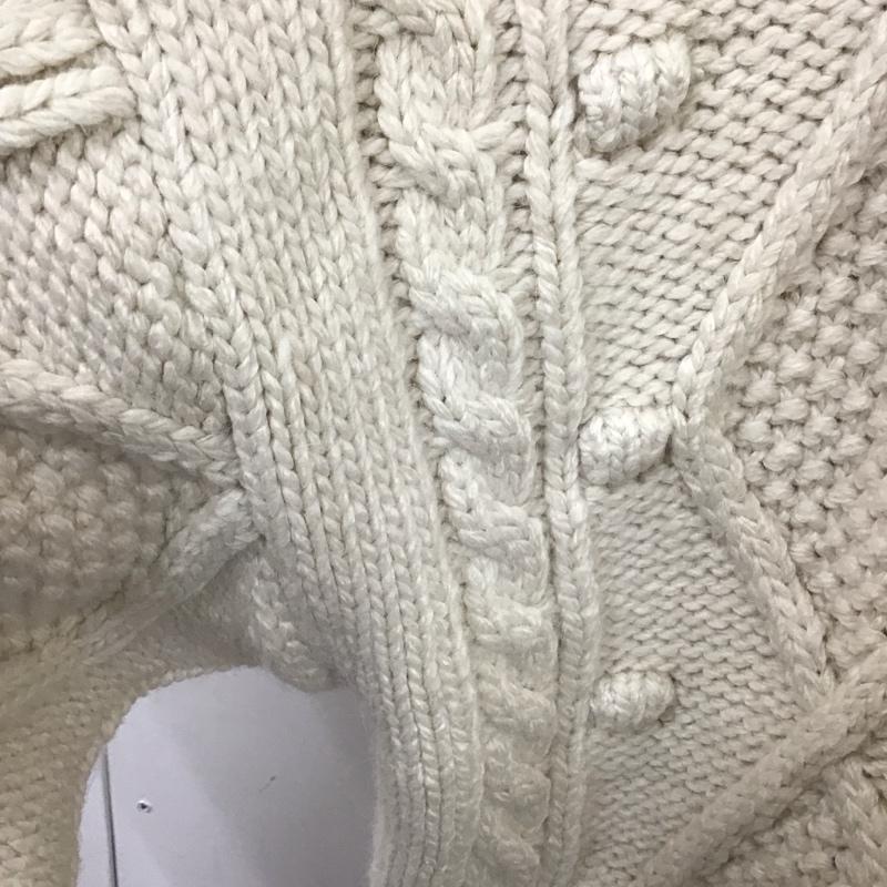 ザラ ZARA カーディガン 長袖 3653 102 712 フードニット タグ付き L  アイボリー / アイボリー /  レディース USED 古着 中古 10115278