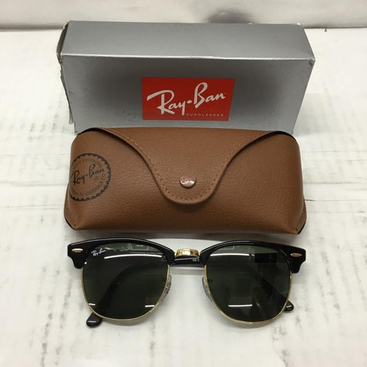 レイバン Ray-Ban めがね・サングラス サングラス RB3016 CLUBMASTER ケース付き ロゴ、文字 黒 / ブラック / X 金 / ゴールド /  メンズ USED 古着 中古 10106491