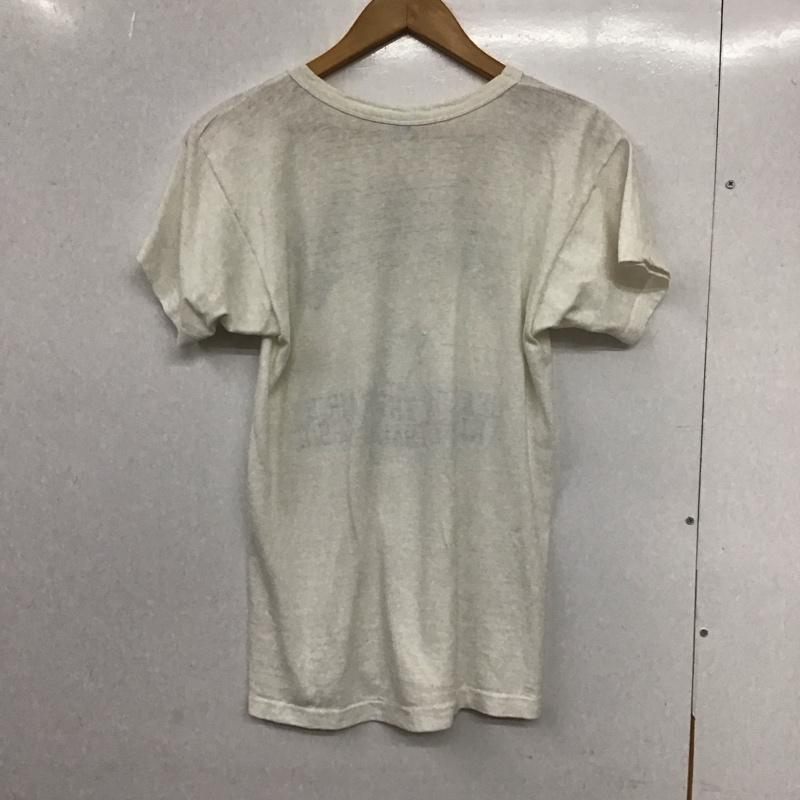 チャンピオン Champion Tシャツ 半袖 半袖カットソー プリントTシャツ クルーネックカットソー M プリント 白 / ホワイト /  メンズ USED 古着 中古 10132584