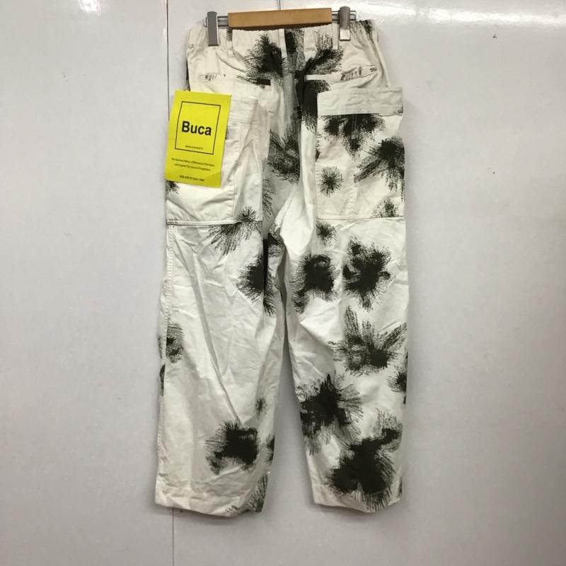 古着 USED ボトムス ボトムス Buca 20-030-720-6002-3-0 ワイドパンツ スノーカモ タグ付き L 総柄 白 / ホワイト / X カーキ / カーキ /  メンズ USED 古着 中古 10122164