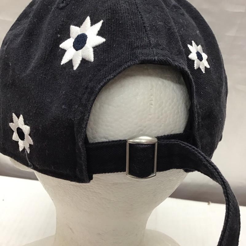 ニューエラ NEW ERA 帽子 キャップ NY フラワーキャップ 刺繍 紺 / ネイビー /  メンズ USED 古着 中古 10116986