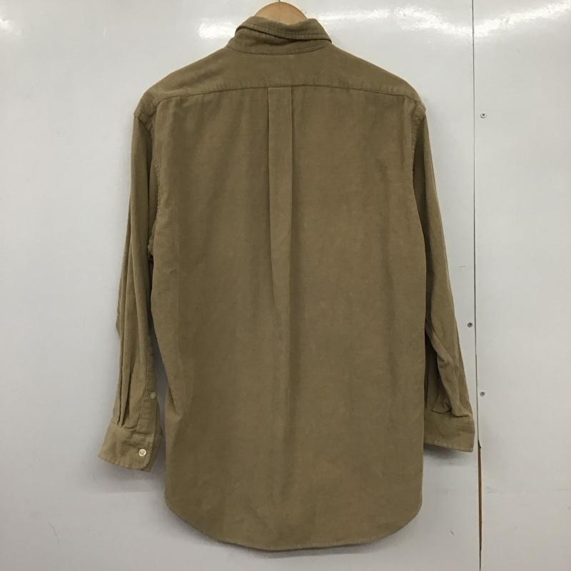 ラルフローレン RALPHLAUREN シャツ、ブラウス 長袖 長袖シャツ 無地シャツ カラーシャツ ボタンダウンシャツ M ロゴ、文字 ベージュ / ベージュ /  メンズ USED 古着 中古 10148775