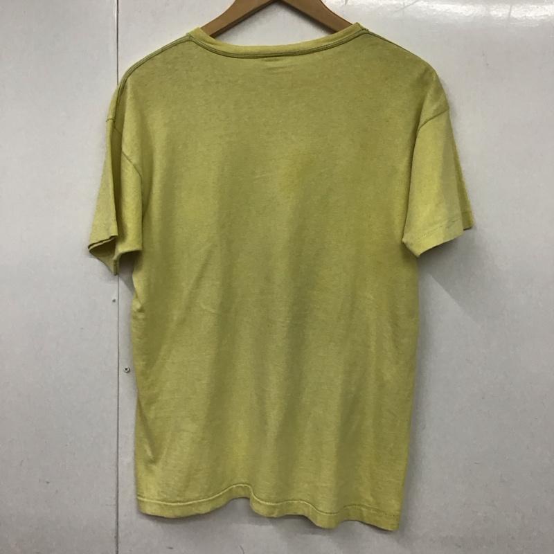 チャンピオン Campion Tシャツ 半袖 XL ロゴ、文字 X プリント 黄 / イエロー /  メンズ USED 古着 中古 10130882