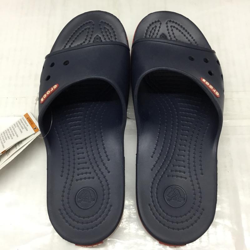 クロックス crocs サンダル サンダル クロックバンド スライド 25.0cm 無地 紺 / ネイビー /  メンズ USED 古着 中古 10119367