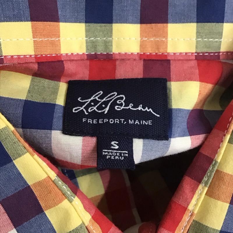 エルエルビーン L.L.Bean シャツ、ブラウス 長袖 コットン 胸ポケット S チェック マルチカラー / マルチカラー /  メンズ USED 古着 中古 10111862