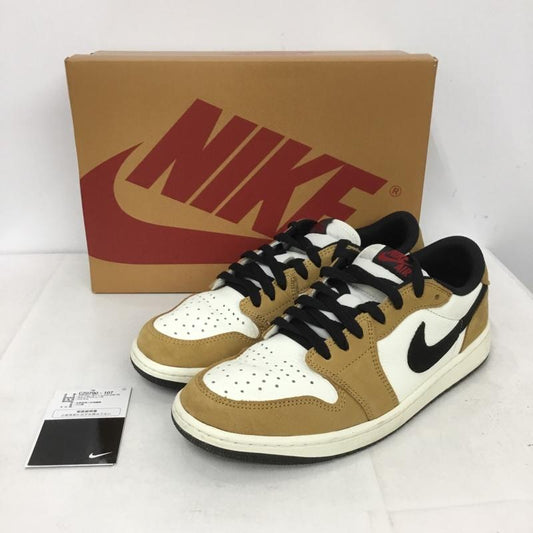 ナイキ NIKE スニーカー スニーカー CZ0790 107 AIR JORDAN 1 RETRO LOW OG 27cm 箱有 27.0cm ロゴ、文字 白 / ホワイト / X ベージュ / ベージュ /  メンズ USED 古着 中古 10138473