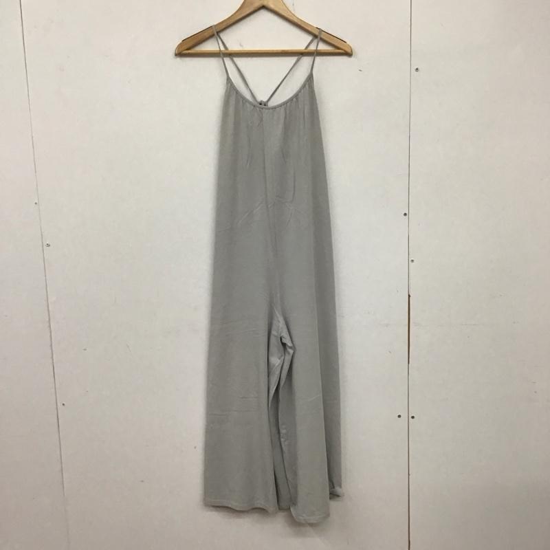 ザラ ZARA ワンピース・ドレス・オールインワン ワンピース・ドレス・オールインワン オールインワン ノースリーブ ワイドパンツ S 無地 灰 / グレー /  レディース USED 古着 中古 10134318