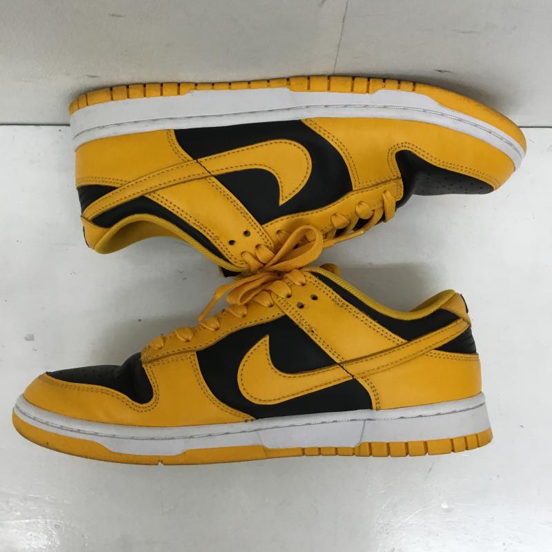 ナイキ NIKE スニーカー スニーカー DD1391-004 Dunk Low Championship Goldenrod 26.5cm ロゴ、文字 黒 / ブラック / X 黄 / イエロー /  メンズ USED 古着 中古 10141696