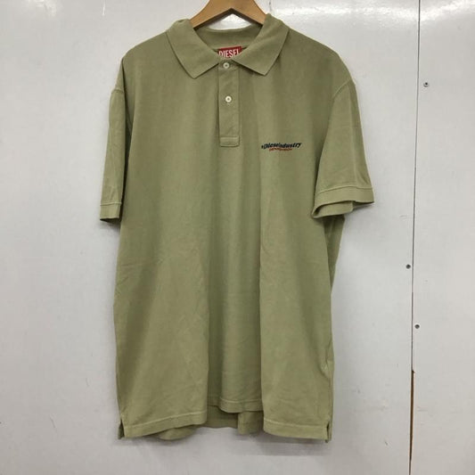ディーゼル DIESEL ポロシャツ 半袖 XXL 無地 ベージュ / ベージュ /  メンズ USED 古着 中古 10134829