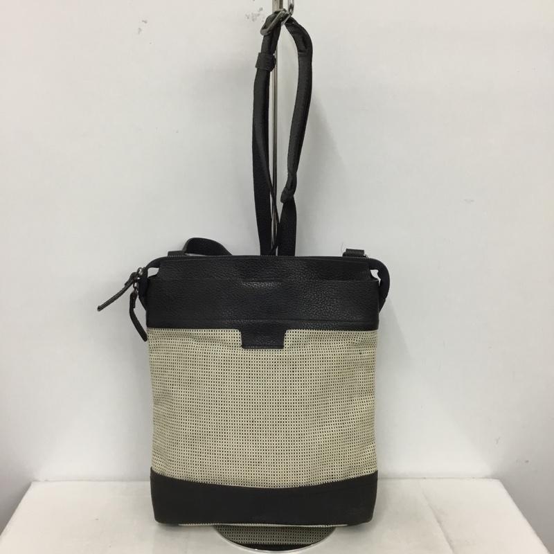 ゲンテン genten ショルダーバッグ ショルダーバッグ レザー ロゴ、文字 紺 / ネイビー /  レディース USED 古着 中古 10147728