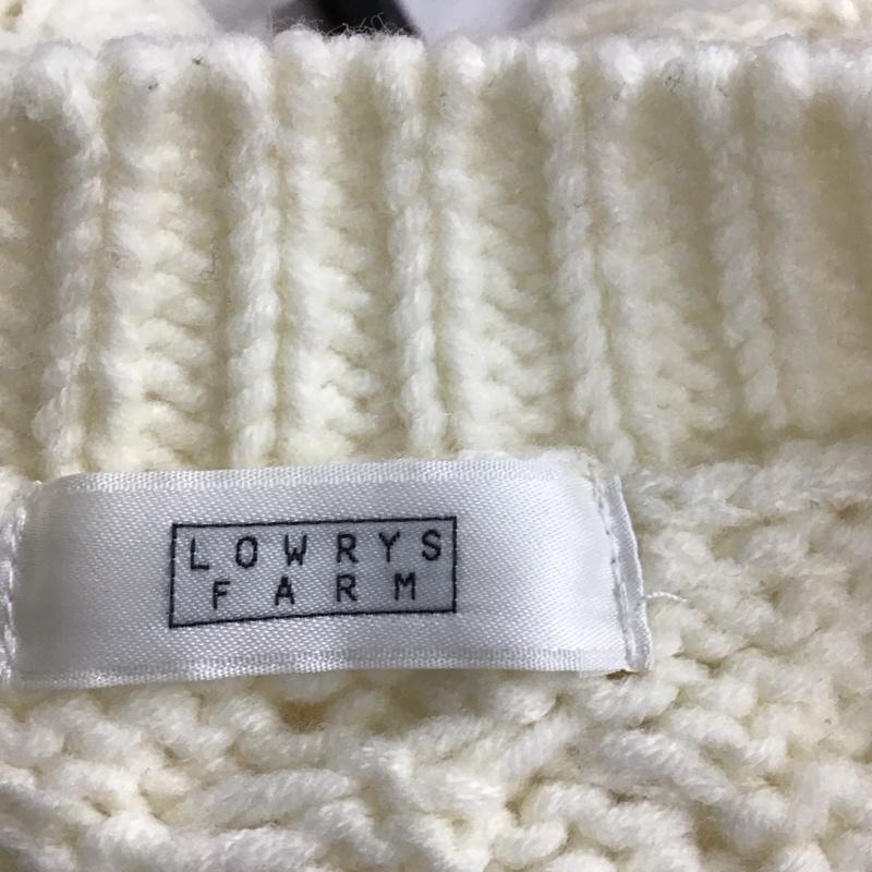 ローリーズファーム LOWRYS FARM ニット、セーター 長袖 M 無地 白 / ホワイト /  レディース USED 古着 中古 10119772