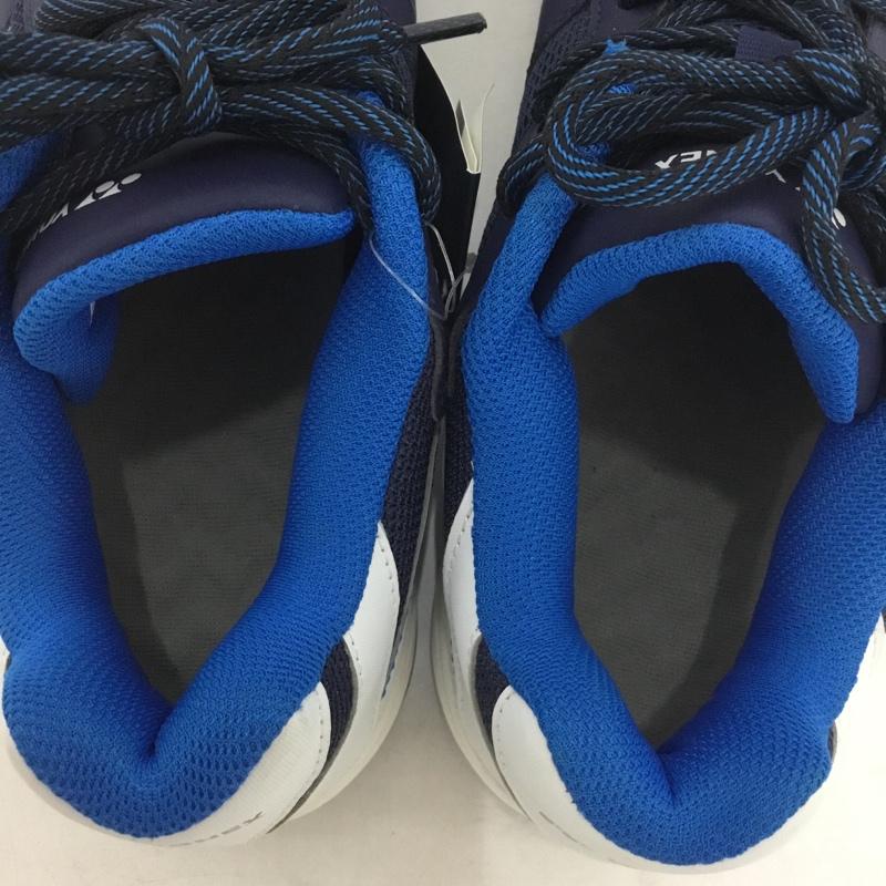 ヨネックス YONEX スニーカー スニーカー SHT207D テニス オールコート用シューズ パワークッション207D 27cm 27.0cm ロゴ、文字 紺 / ネイビー / X 白 / ホワイト / X 青 / ブルー /  メンズ USED 古着 中古 10142481